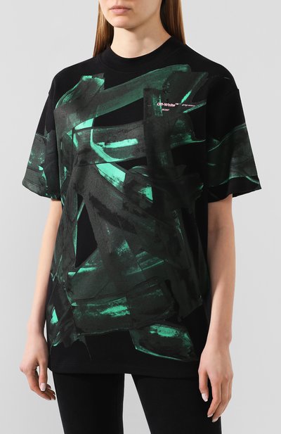 Хлопковая футболка OFF-WHITE, арт. 0WAA072R20H841271040, фото 3