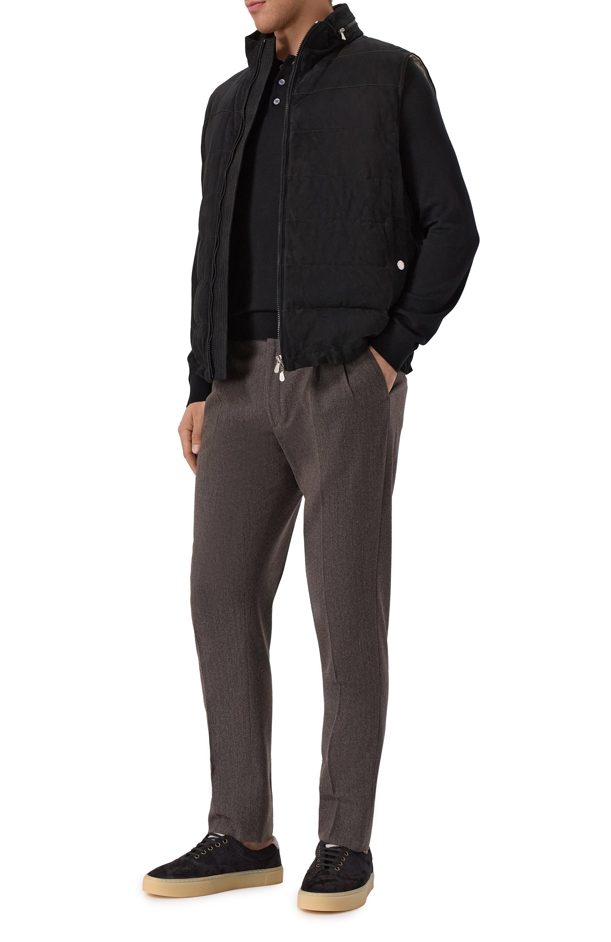 Брюки из шерсти и хлопка CORNELIANI, арт. 264L21-2618331, фото 2