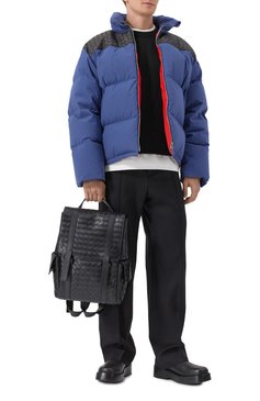 Мужской рюкзак back-to-school BOTTEGA VENETA черного цвета, арт. 805971 V2HL1 | Фото 7 (Материал сплава: Проставлено; Размер: large; Драгоценные камни: Проставлено; Материал: Натуральная кожа; Стили: Классический; Сумки-технические: Рюкзаки - большие)