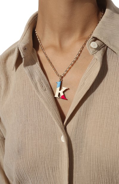 Кулон на цепочке alphabet k CHLOÉ, арт. CHC22SF04KBLQ, фото 2