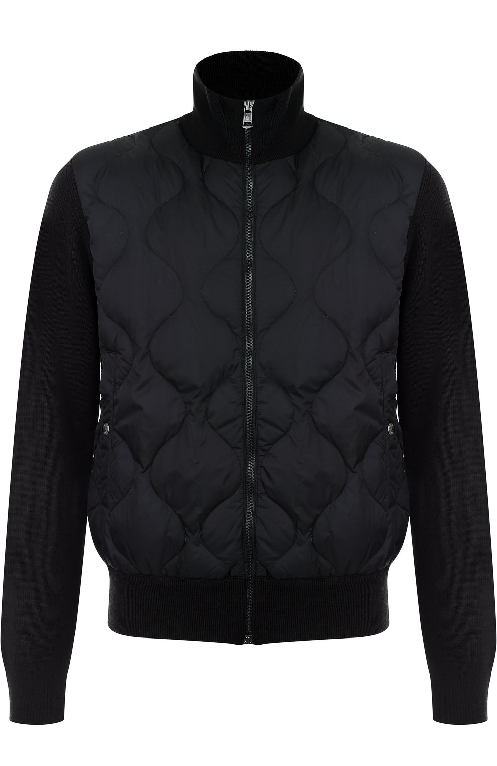 Шерстяной кардиган на молнии с пуховой отделкой MONCLER, арт. C2-091-94111-00-97551, фото 1