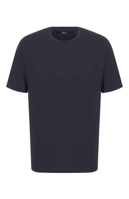 Хлопковая футболка 7 For All Mankind 7MR01237 Синий 7MR01237