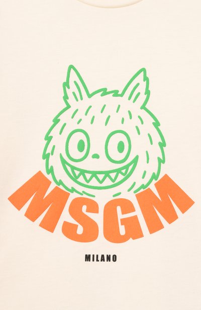 Хлопковый лонгслив MSGM KIDS, арт. F6MSNBTH335, фото 3