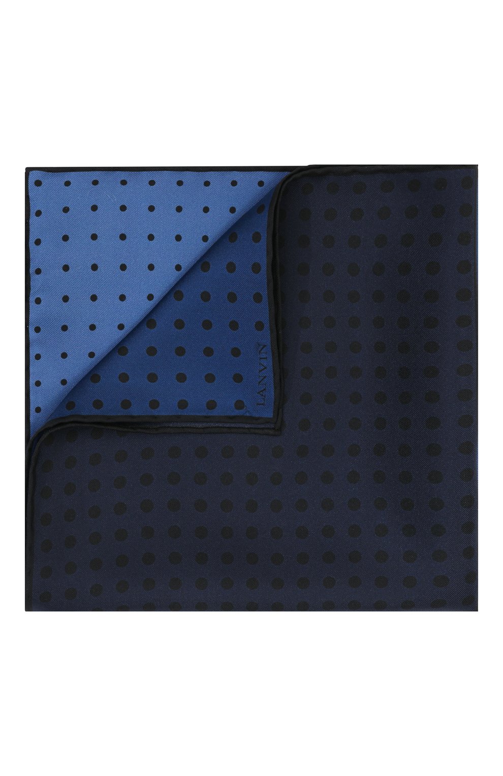 Шелковый платок LANVIN синего цвета по цене 7880 руб., арт. 2427/HANDKERCHIEF, фото 1 Шелковый платок LANVIN, арт. 2427/HANDKERCHIEF, фото 1