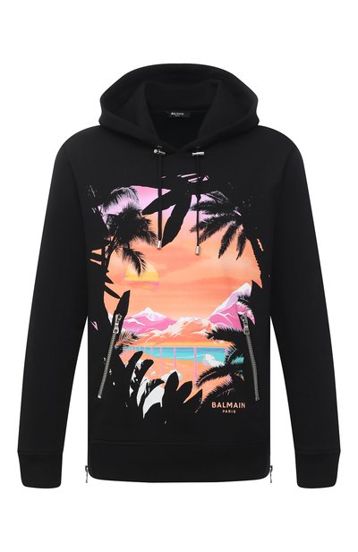 Хлопковое худи BALMAIN, арт. VH1JR020/G042, фото 1