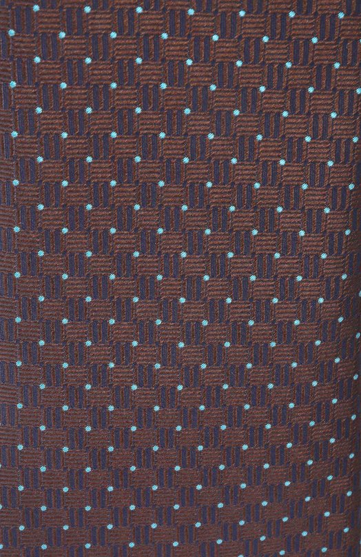 Шелковый галстук Canali 18/HJ04530 Коричневый  18/HJ04530 Фото 4