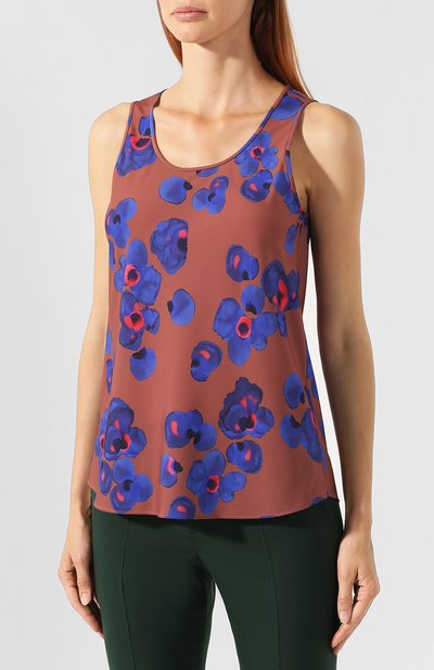 Топ с принтом BOSS коричневого цвета по цене 19550 руб., арт. 50410965, фото 3 Топ с принтом BOSS, арт. 50410965, фото 3