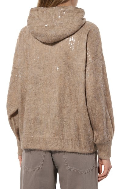 Толстовка из шерсти и шелка BRUNELLO CUCINELLI, арт. MBP143006, фото 4
