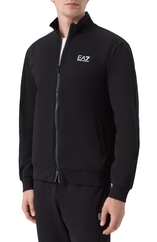 Хлопковый спортивный костюм EA7 8NPV60/PJVRZ Чёрный  8NPV60/PJVRZ Фото 2
