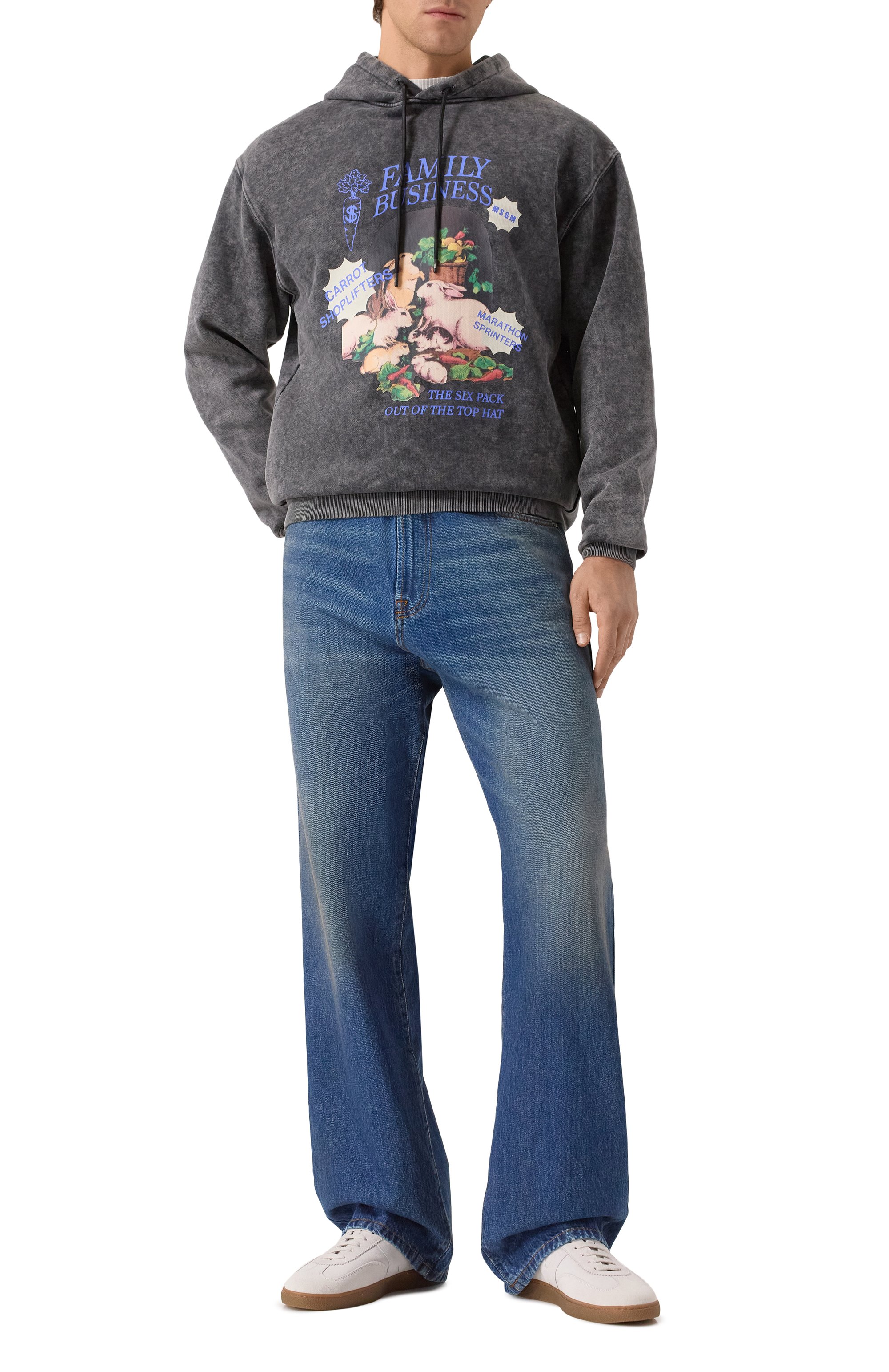 Хлопковое худи MSGM, арт. 3940MM93SE/257584, фото 2