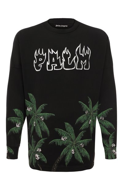 Хлопковый лонгслив PALM ANGELS, арт. PMAB001S23JER0021055, фото 1
