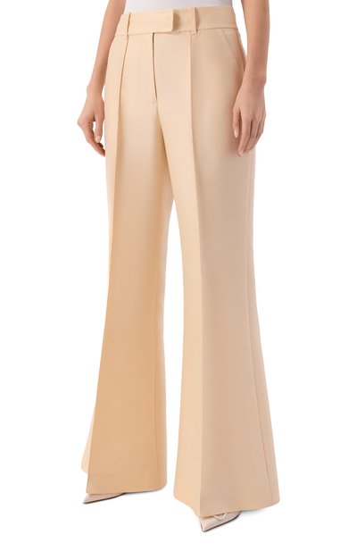 Брюки из шерсти и шелка ZIMMERMANN кремового цвета по цене 122500 руб., арт. 6490PS261, фото 3 Брюки из шерсти и шелка ZIMMERMANN, арт. 6490PS261, фото 3