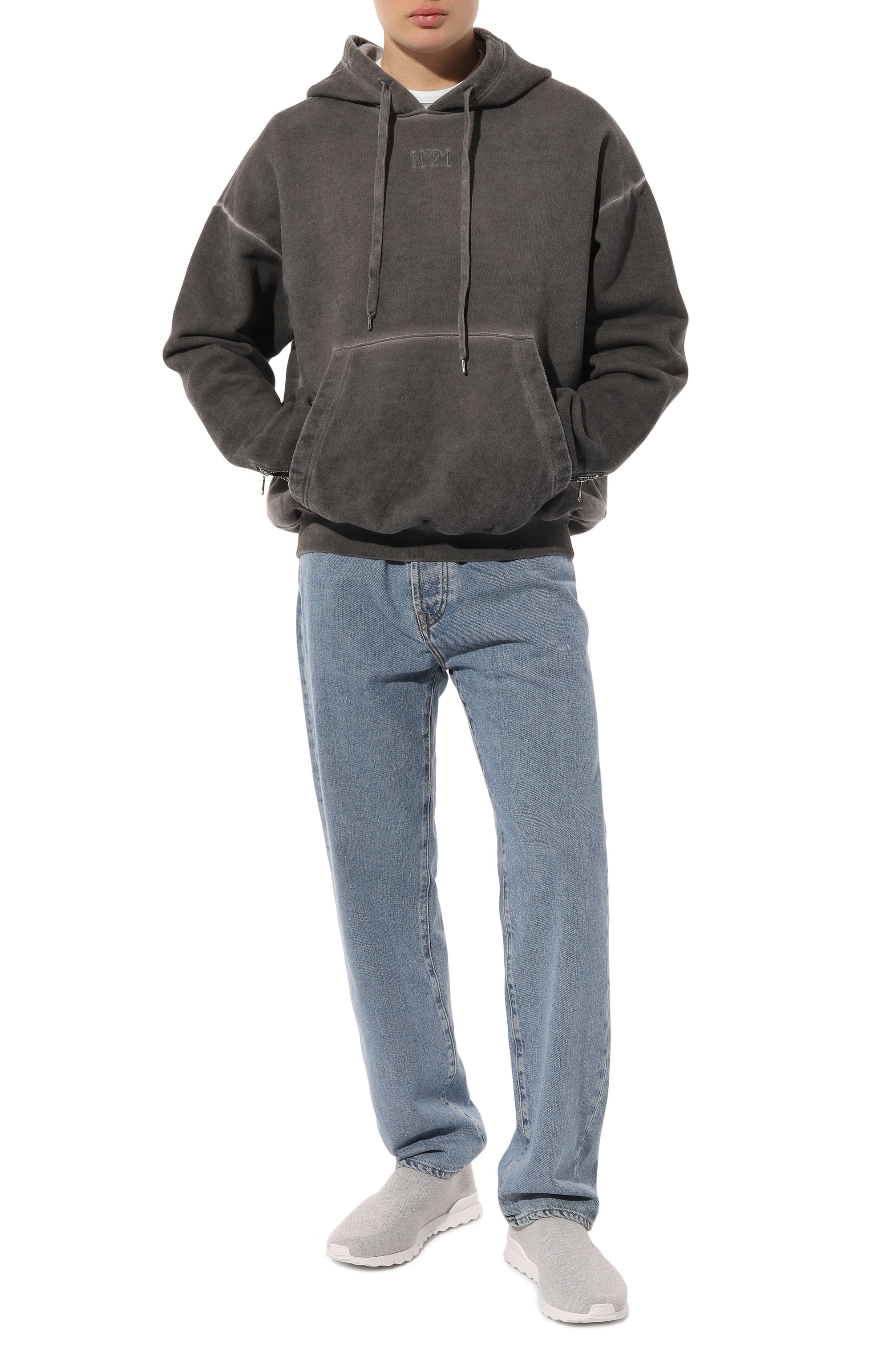 Текстильные кроссовки KITON, арт. USSA089N001046, фото 2