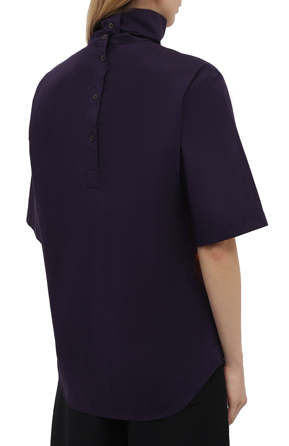 Хлопковый топ DRIES VAN NOTEN оранжевого цвета по цене 63350 руб., арт. 211-10794-2083, фото 4 Хлопковый топ DRIES VAN NOTEN, арт. 211-10794-2083, фото 4