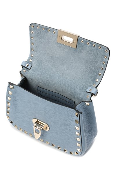 Сумка rockstud small VALENTINO голубого цвета по цене 208500 руб., арт. VW2B0I52/VSF, фото 4 Сумка rockstud small VALENTINO, арт. VW2B0I52/VSF, фото 4