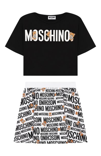 Комплект из футболки и юбки MOSCHINO, арт. HDG001/LDB39/4A-8A, фото 1