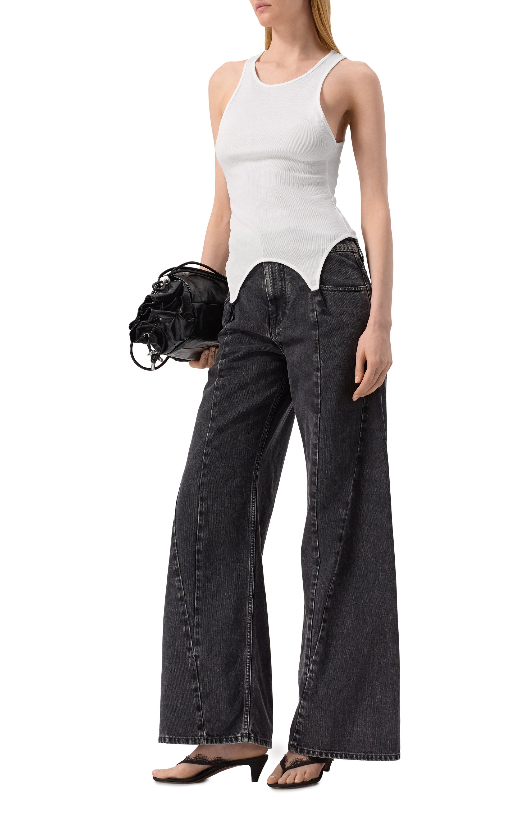 Хлопковая майка KIKI DE MONTPARNASSE, арт. C002TP002, фото 2