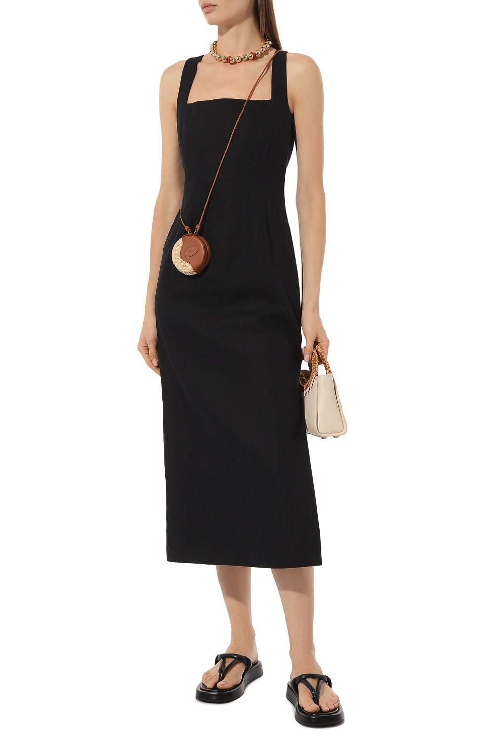 Платье из хлопка и льна DRIES VAN NOTEN, арт. 231-011076-6237, фото 2