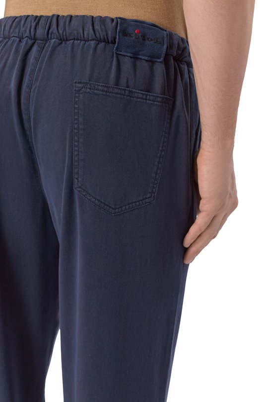 Брюки из лиоцелла Kiton UPR003LK0606H Синий  UPR003LK0606H Фото 5