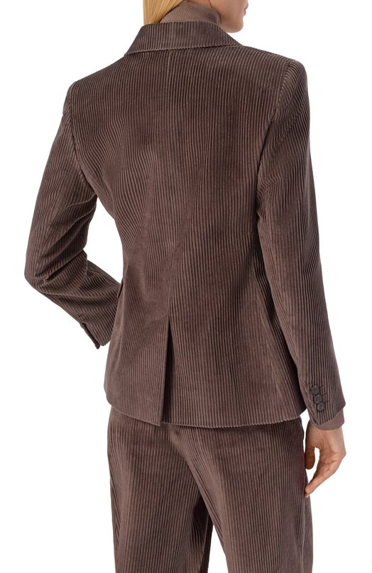 Вельветовый жакет Weekend Max Mara KATANGA Коричневый  KATANGA Фото 4