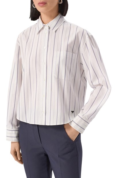 Хлопковая рубашка WEEKEND MAX MARA, арт. RUBIERA, фото 3