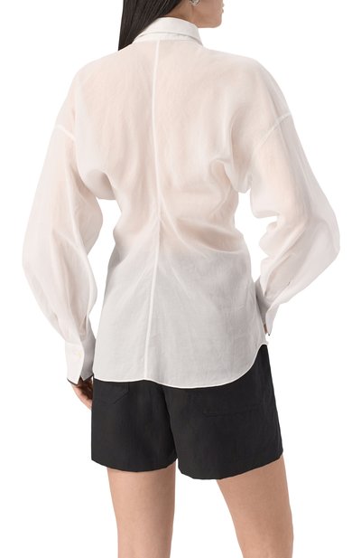 Хлопковая блузка BRUNELLO CUCINELLI, арт. MH760NL446, фото 4