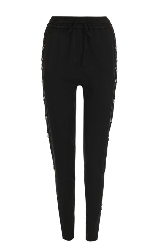 Однотонные хлопковые брюки-скинни Roque