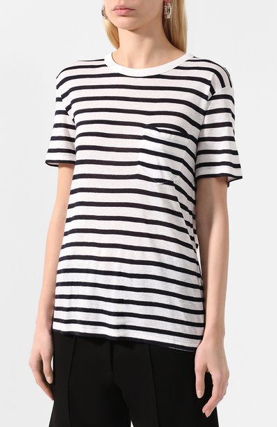Футболка из смеси вискозы и льна ALEXANDERWANG.T, арт. 4C991020A3, фото 3