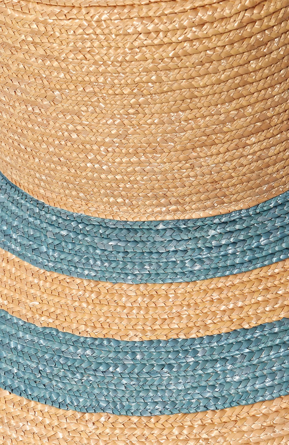 Соломенная шляпа ELEVENTY голубого цвета по цене 29950 руб., арт. G82CPLG03 TES0G256, фото 4 Соломенная шляпа ELEVENTY, арт. G82CPLG03 TES0G256, фото 4