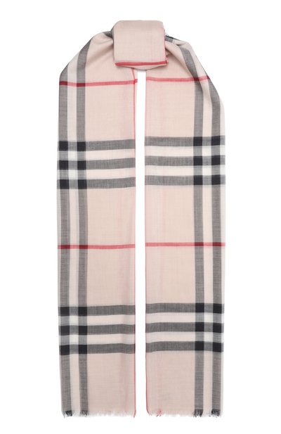Женский шарф из шерсти и шелка BURBERRY, арт. 8078782