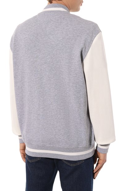 Хлопковая толстовка BRUNELLO CUCINELLI, арт. M0T359022G, фото 4