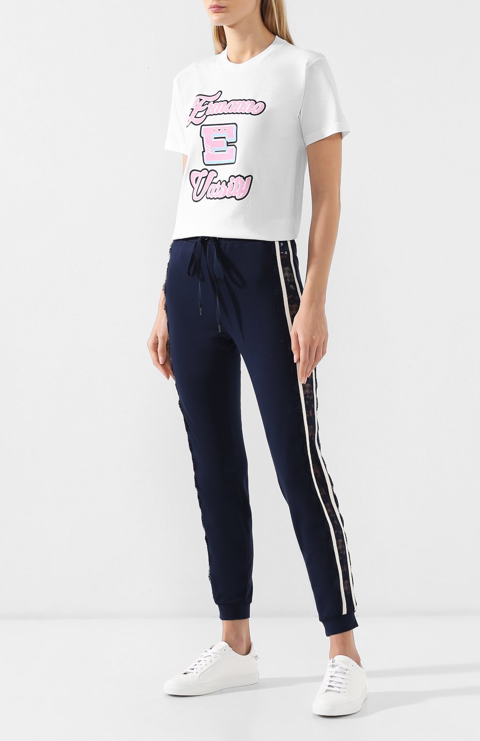 Хлопковая футболка ERMANNO ERMANNO SCERVINO, арт. 44 T TS26 JC0, фото 2