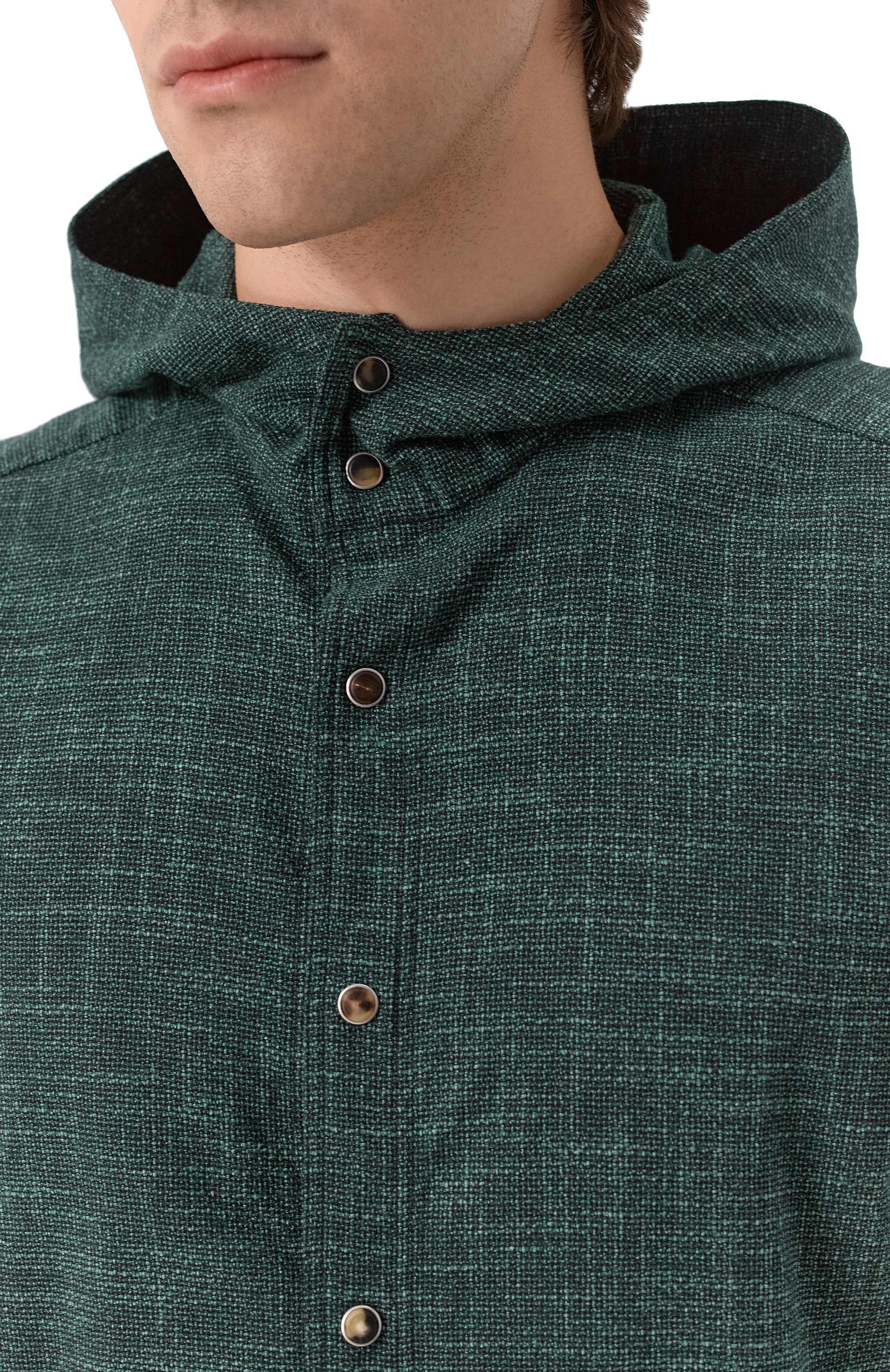 Рубашка из шерсти и шелка KITON, арт. UMCMARK0615E08, фото 5