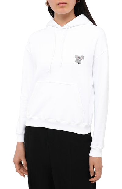 Хлопковое худи BALENCIAGA белого цвета по цене 59950 руб., арт. 612959/TIVD2, фото 3 Хлопковое худи BALENCIAGA, арт. 612959/TIVD2, фото 3