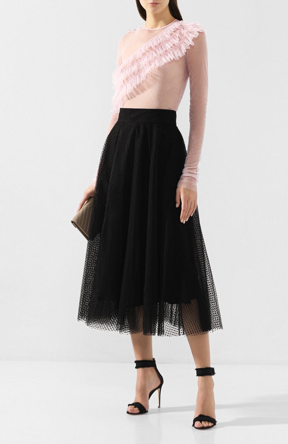 Блузка PHILOSOPHY DI LORENZO SERAFINI розового цвета по цене 23550 руб., арт. A0208/7138, фото 2 Блузка PHILOSOPHY DI LORENZO SERAFINI, арт. A0208/7138, фото 2