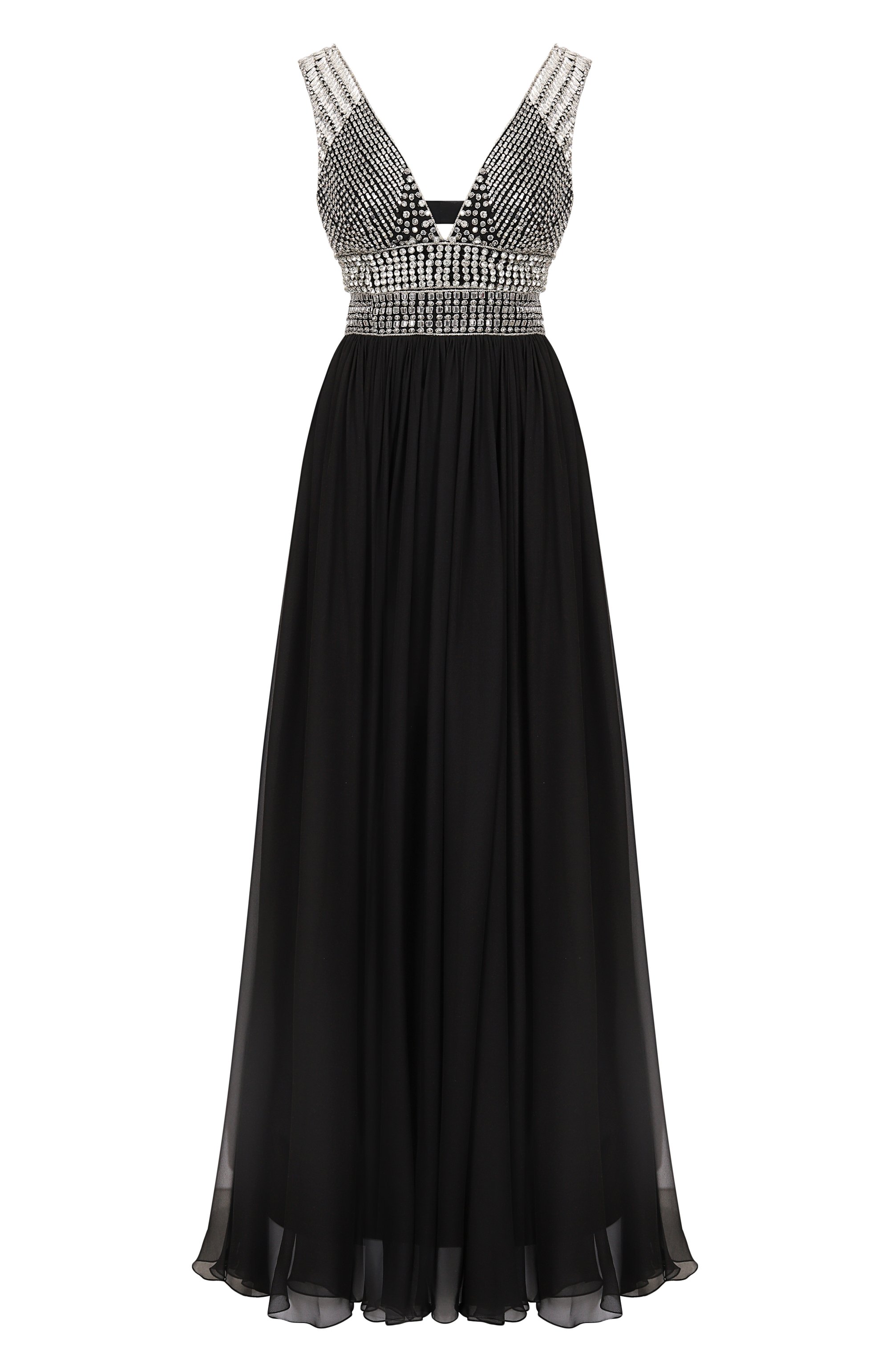 Шелковое платье с отделкой стразами ZUHAIR MURAD, арт. RDR25011/CHSI028, фото 1