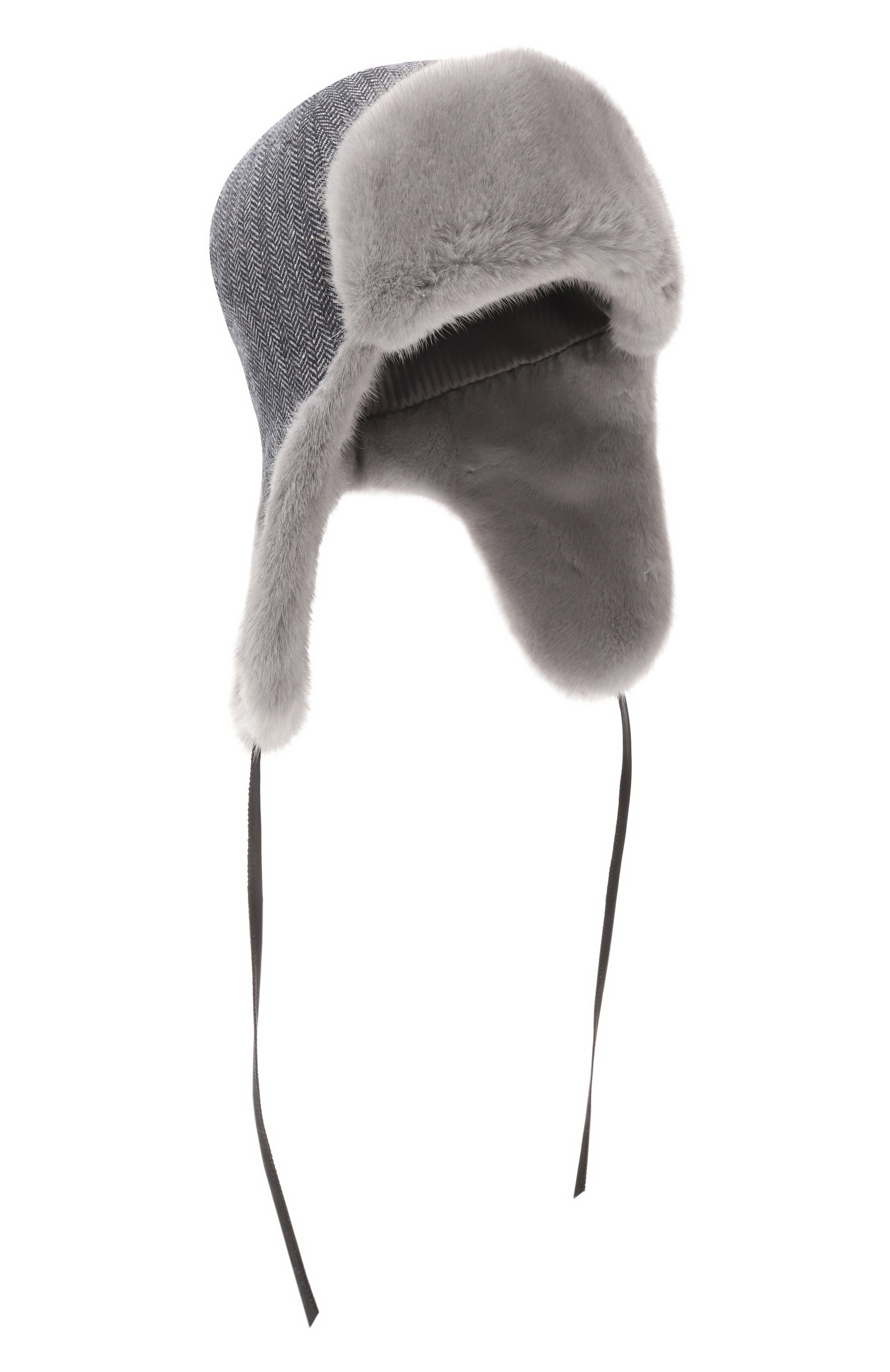 Кашемировая шапка-ушанка бруклин с мехом норки FURLAND, арт. 0130910010036600093, фото 1