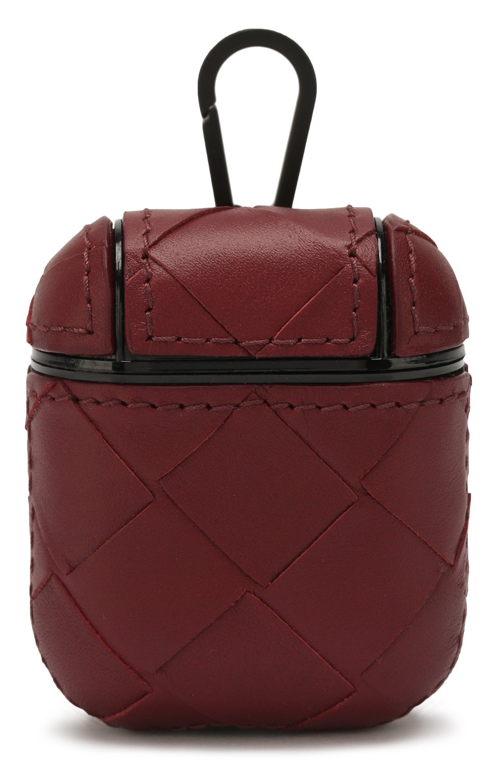 Кожаный чехол для airpods BOTTEGA VENETA бордового цвета по цене 39950 руб., арт. 610263/VCPQ0, фото 1 Кожаный чехол для airpods BOTTEGA VENETA, арт. 610263/VCPQ0, фото 1