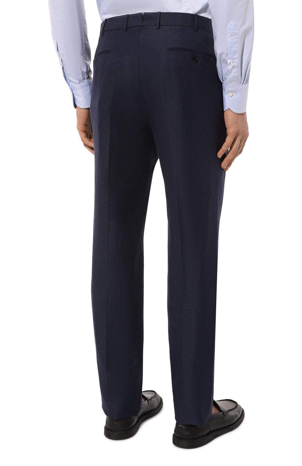 Брюки из шерсти и льна ZEGNA, арт. 718F13A7/75TB12, фото 4