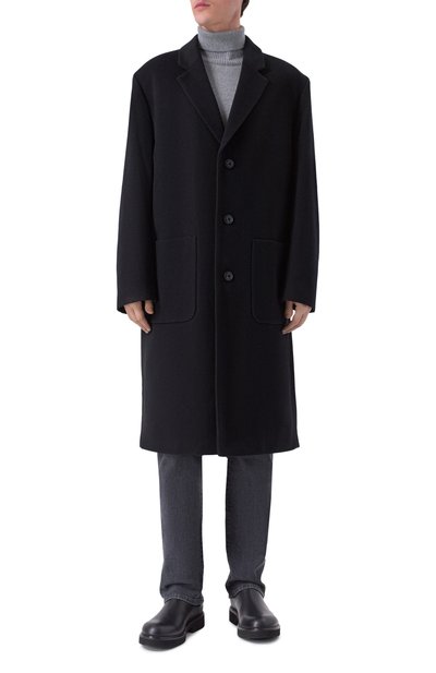 Шерстяное пальто HUGO черного цвета по цене 54950 руб., арт. 50549287, фото 3 Шерстяное пальто HUGO, арт. 50549287, фото 3