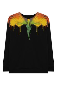 Детский хлопковый свитшот MARCELO BURLON KIDS OF MILAN черного цвета, арт. 21E/B/MB/2004/0020/2-6Y | Фото 1 (Рукава: Длинные; Материал внешний: Хлопок; Мальчики Кросс-КТ: Толстовка-одежда, Свитшот-одежда; Региональные ограничения белый список (Axapta Mercury): RU; Материал сплава: Проставлено; Драгоценные камни: Проставлено; Ростовка одежда: 6 лет | 116 см)