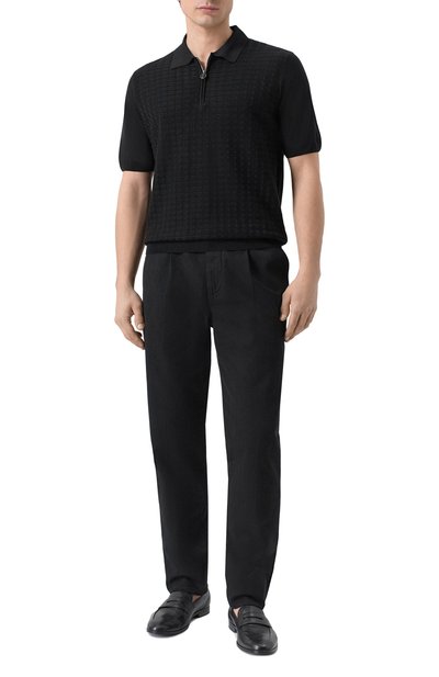 Мужская поло из шелка и хлопка STEFANO RICCI, арт. K212038P31/F26194_002