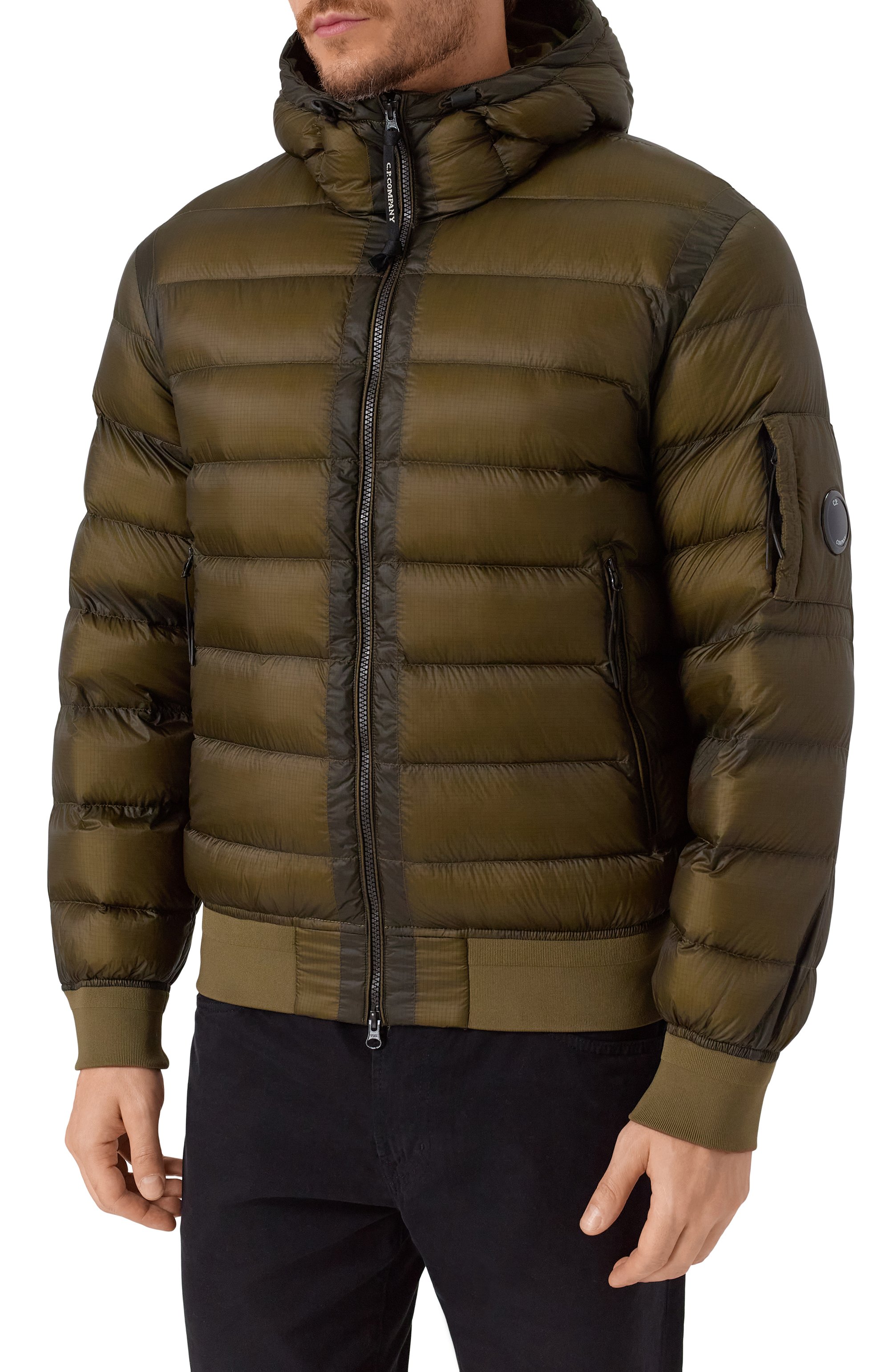 Пуховик C.P. COMPANY хаки цвета по цене 56800 руб., арт. 19CM0W002A110416A, фото 3 Пуховик C.P. COMPANY, арт. 19CM0W002A110416A, фото 3