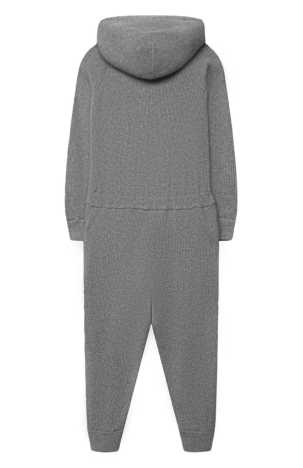 Кашемировый комбинезон BRUNELLO CUCINELLI серебряного цвета по цене 137500 руб., арт. B6TM14699B, фото 2 Кашемировый комбинезон BRUNELLO CUCINELLI, арт. B6TM14699B, фото 2