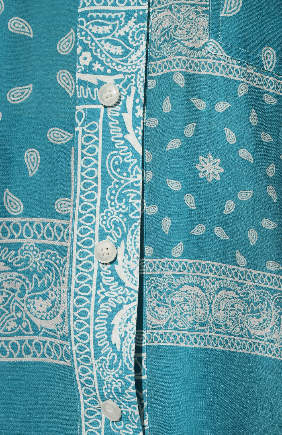 Рубашка из хлопка и шелка DESTIN, арт. D5S2/AMI BUTT0N BANDANA PATCH, фото 5