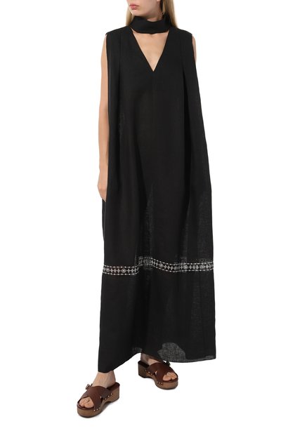 Льняное платье ALEXANDRA GEORGIEVA BY KRESTETSKAYA STROCHKA, арт. L1-011ch23, фото 3