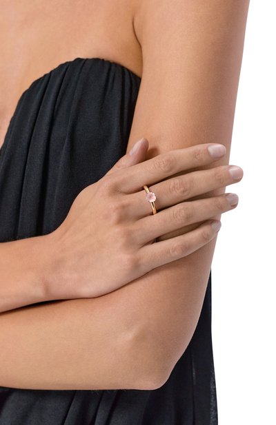 Кольцо с агатом cartoon hearts MOONKA, арт. HRT-925RG-RG-AGT-PK, фото 2