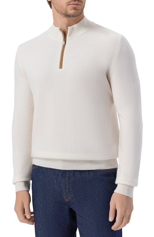 Кашемировый джемпер Zilli KZMN01M0320VNX200 Кремовый  KZMN01M0320VNX200 Фото 3