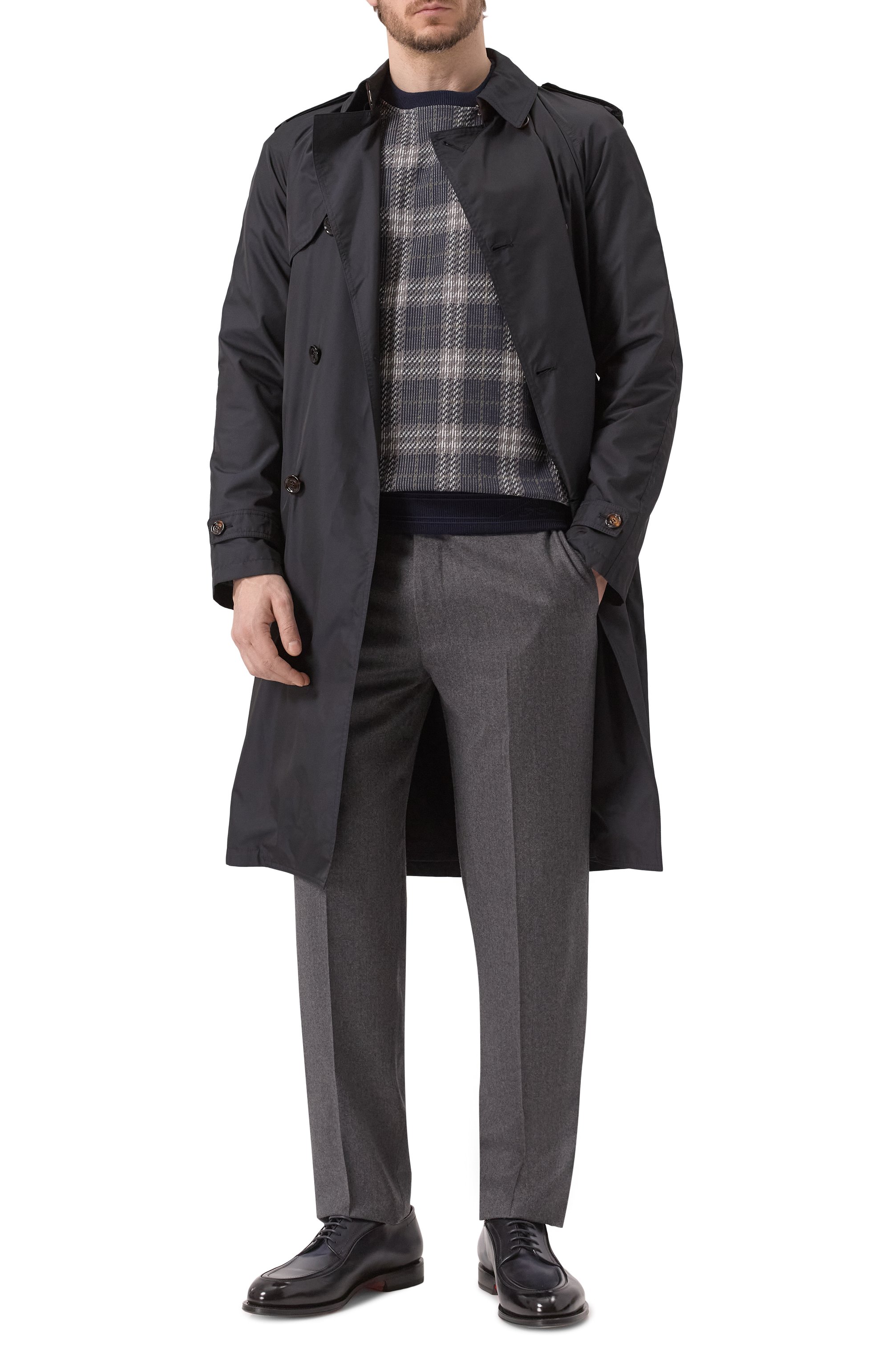 Хлопковый свитшот BURBERRY темно-синего цвета по цене 124000 руб., арт. 8101753, фото 2 Хлопковый свитшот BURBERRY, арт. 8101753, фото 2