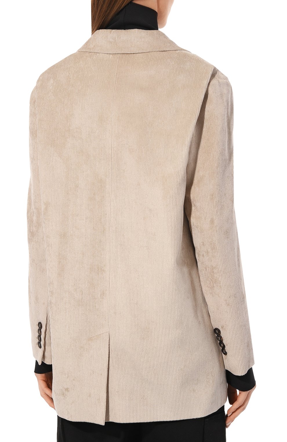 Вельветовый жакет BRUNELLO CUCINELLI бежевого цвета по цене 365000 руб., арт. MD5412482P, фото 4 Вельветовый жакет BRUNELLO CUCINELLI, арт. MD5412482P, фото 4